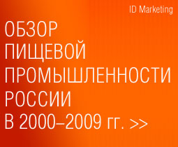 Обзор пищевой промышленности России в 2000-2009 гг...